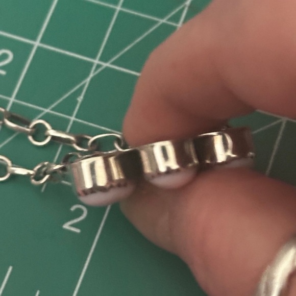 Turquoise pink conch southwestern sterling silver choker necklace - Picture 10 of 16